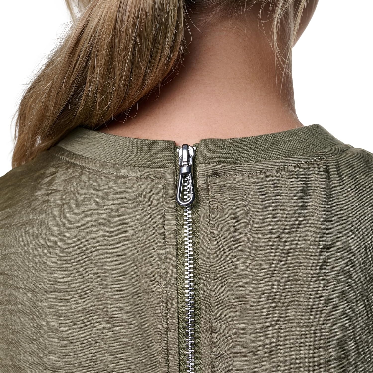image:imageNautica Womens Short Sleeve Linen Blend Button Up Collared Camp ShirtBurnt Olive