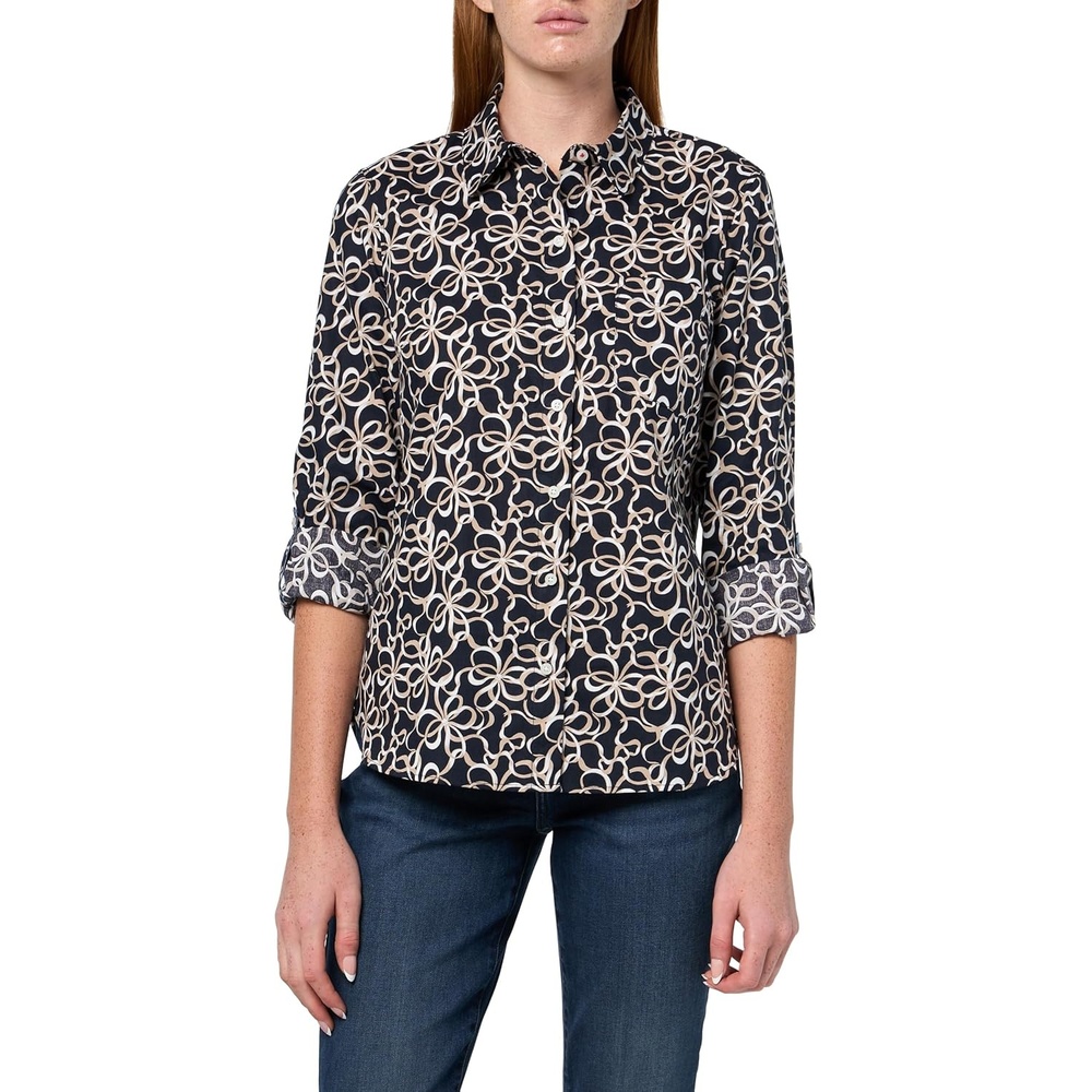 image:imageNautica Womens Jeans Long Sleeve Button Down Collared Shirt Night Sky Multi XLarge