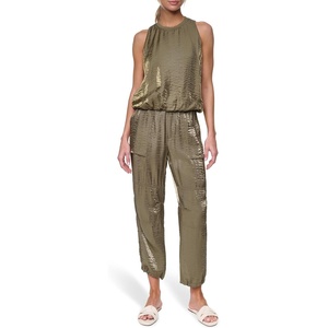 Nautica Women’s Short Sleeve Linen Blend Button Up Collared Camp Shirt(Burnt Olive)