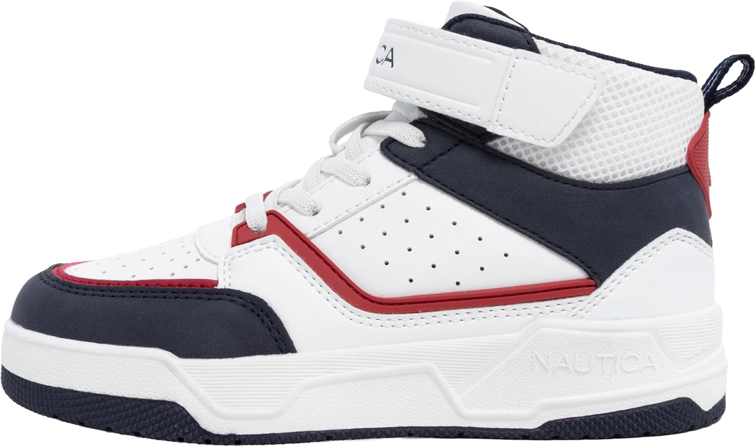 image:imageNautica Kids Boys and Girls High Top Shoe Casual Fashion Basketball Boot Sneakers Big KidLittle Kid Sizes HorizonAmericanahazen