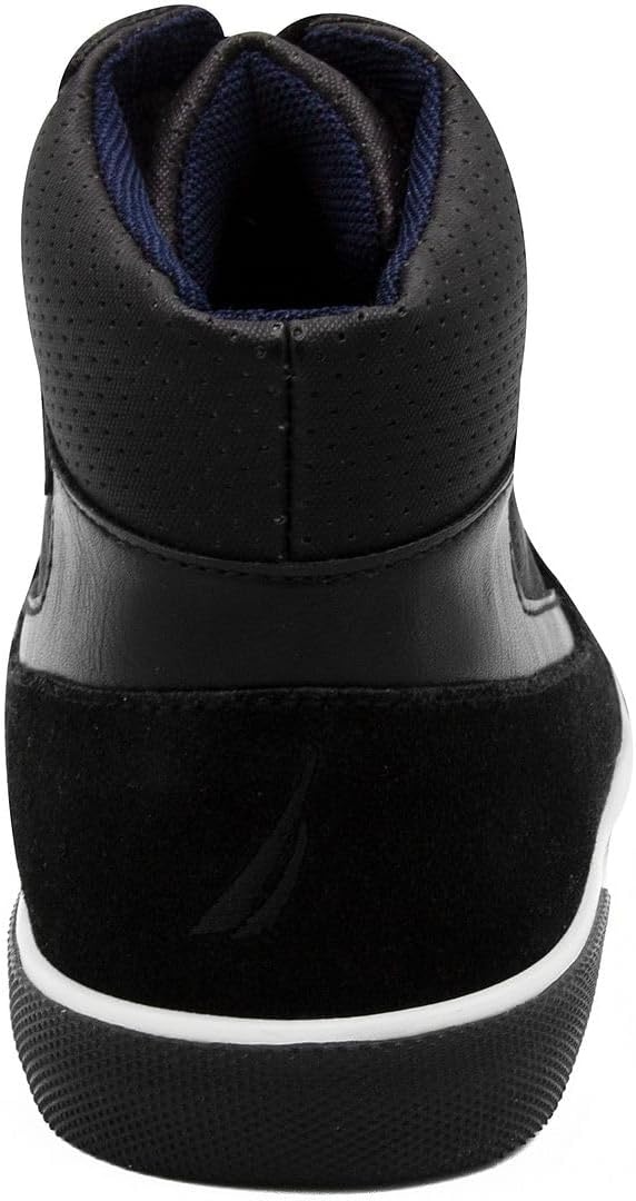image:imageNautica Kids Boys and Girls High Top Shoe Casual Fashion Basketball Boot Sneakers Big KidLittle Kid Sizes HorizonBlack 1