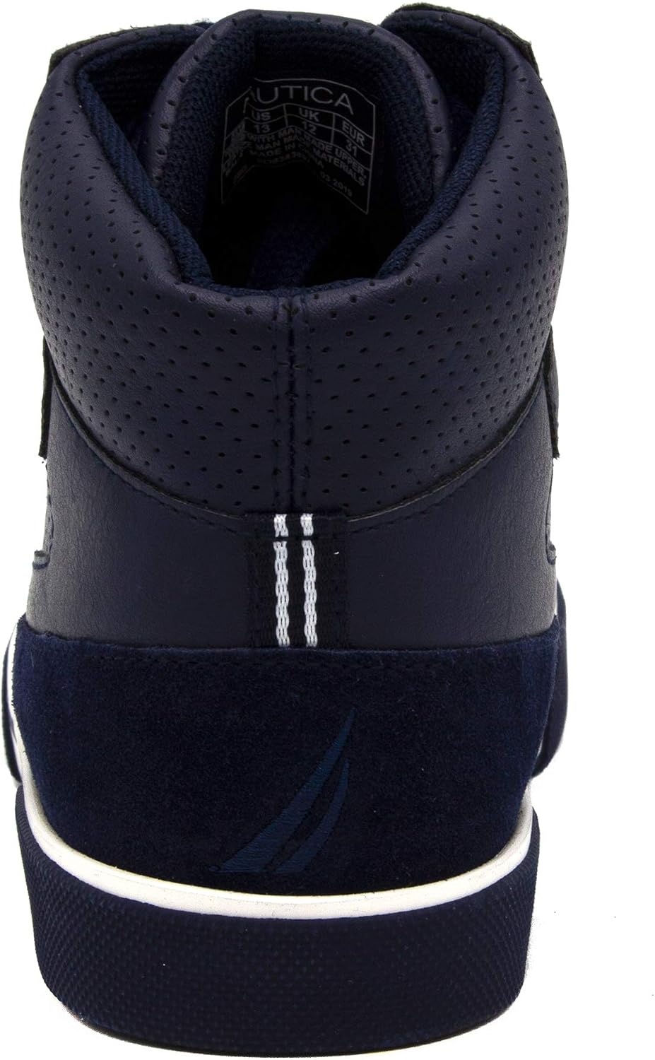 image:imageNautica Kids Boys and Girls High Top Shoe Casual Fashion Basketball Boot Sneakers Big KidLittle Kid Sizes HorizonNavy