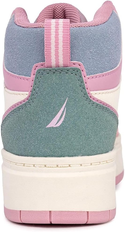 image:imageNautica Kids Boys and Girls High Top Shoe Casual Fashion Basketball Boot Sneakers Big KidLittle Kid Sizes HorizonPink Pastel Platform