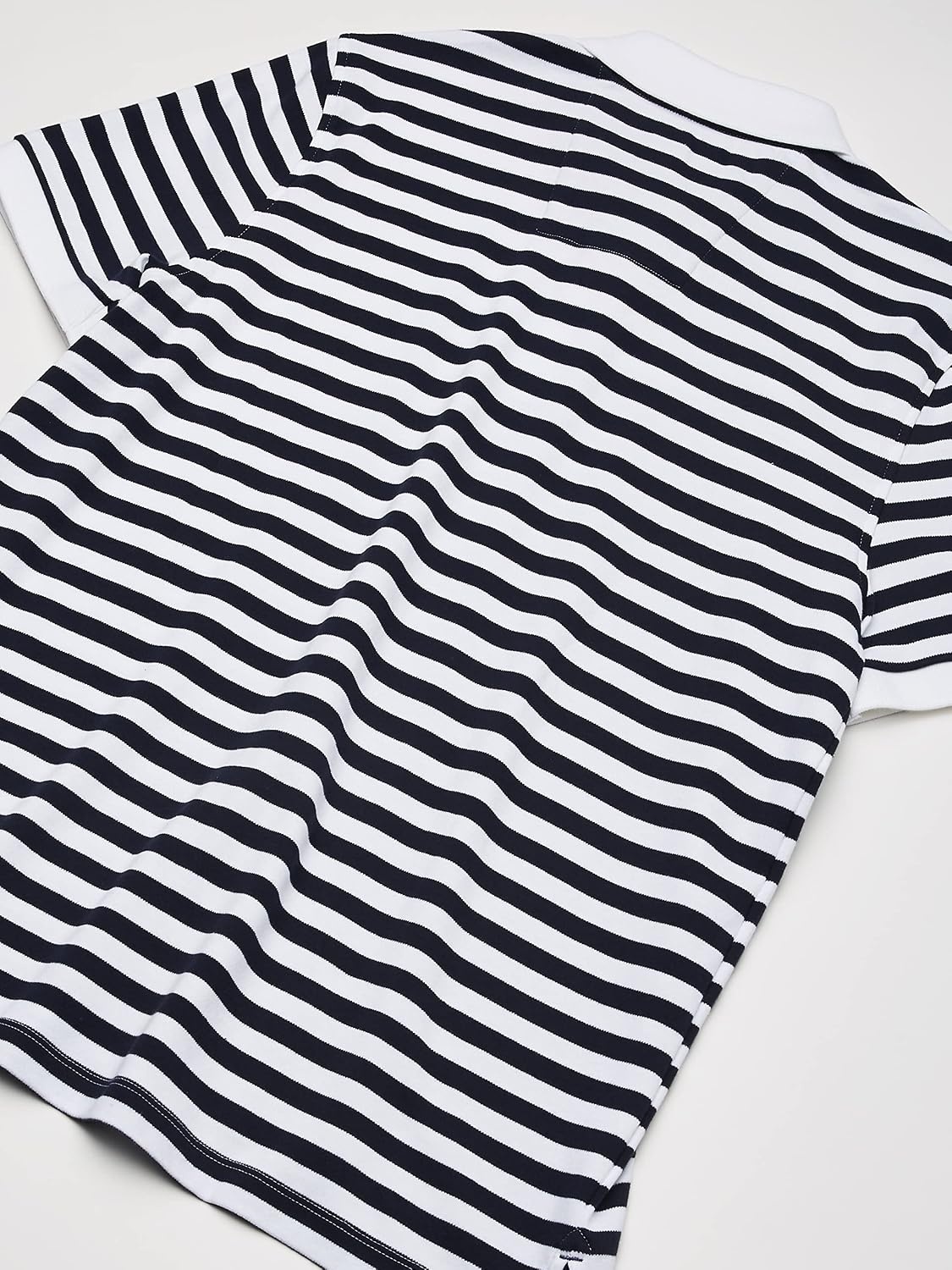 image:imageNautica Mens Classic Fit 100 Cotton Soft Short Sleeve Stripe Polo ShirtBright White