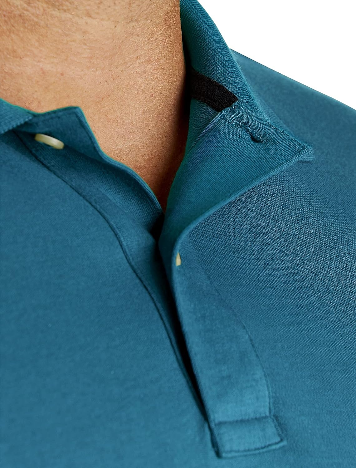image:imageNautica Mens Classic Fit Short Sleeve Dual Tipped Collar Polo ShirtCargo Blue