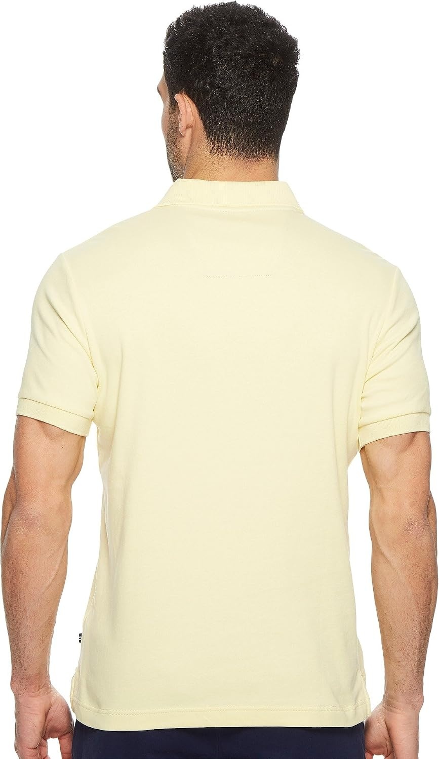 image:imageNautica Mens Classic Fit Short Sleeve Dual Tipped Collar Polo ShirtFrench Vanilla