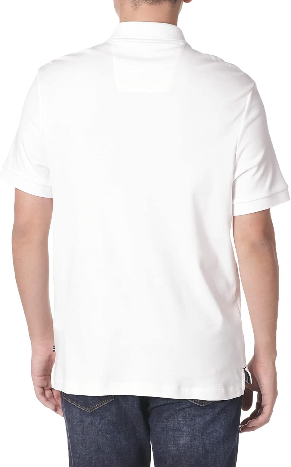 image:imageNautica Mens Classic Fit Short Sleeve Dual Tipped Collar Polo ShirtNew Bright White