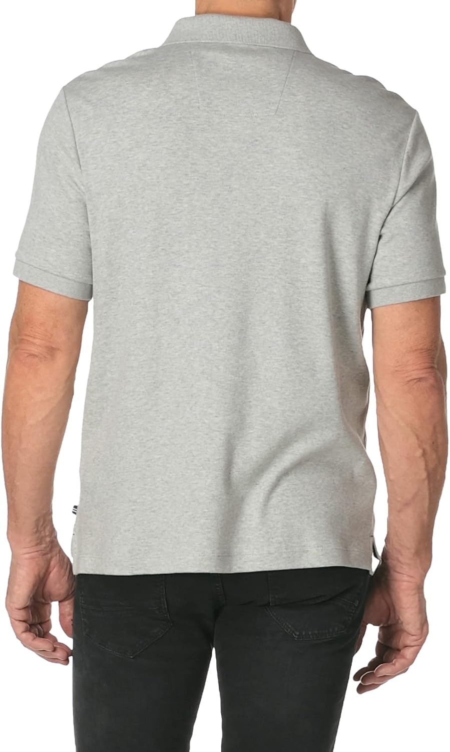 image:imageNautica Mens Classic Fit Short Sleeve Dual Tipped Collar Polo ShirtNew Grey Heather