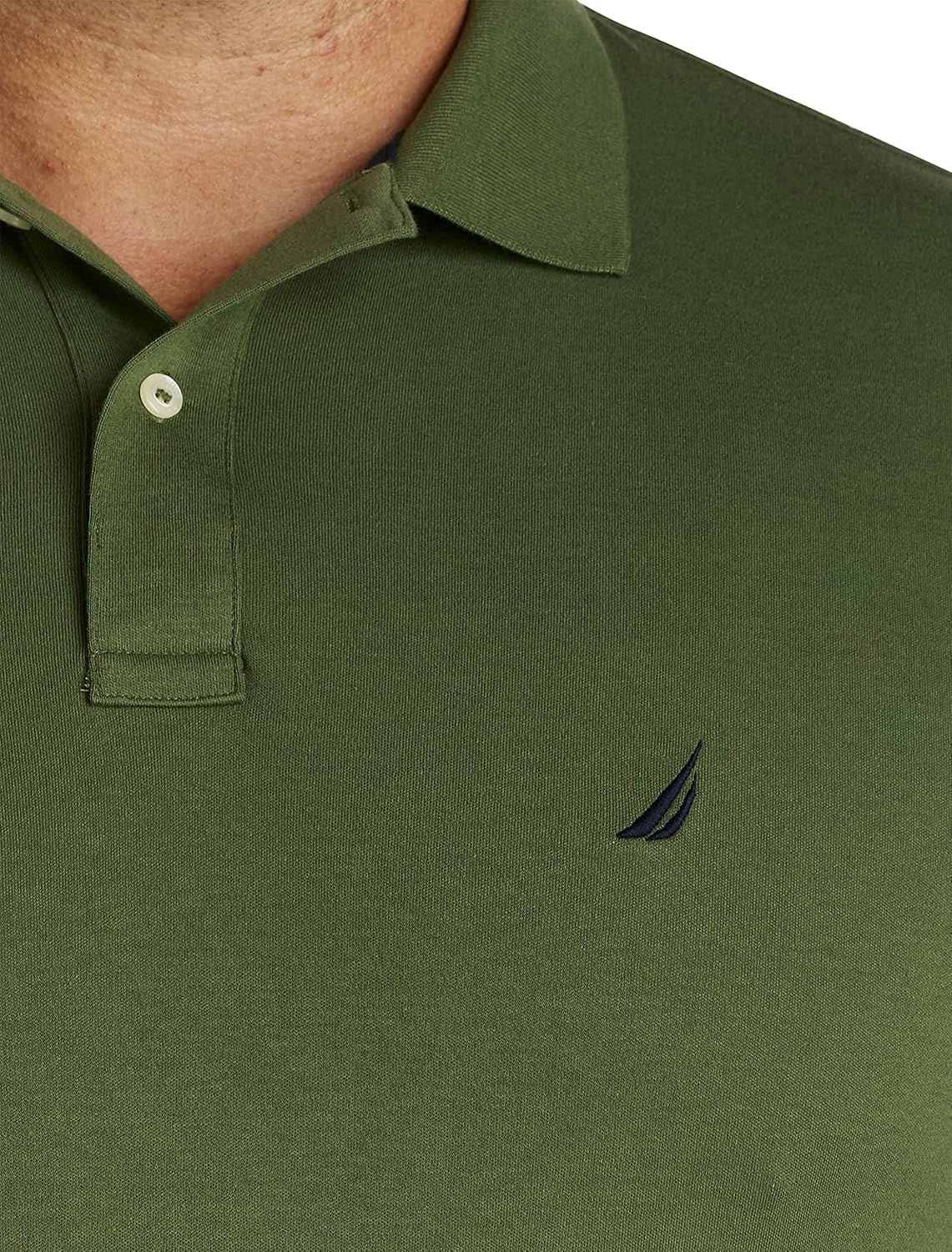 image:imageNautica Mens Classic Fit Short Sleeve Dual Tipped Collar Polo ShirtNew Pine Forest