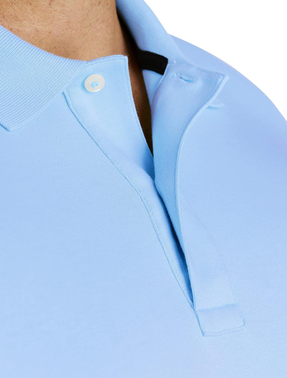 image:imageNautica Mens Classic Fit Short Sleeve Dual Tipped Collar Polo ShirtNoon Blue