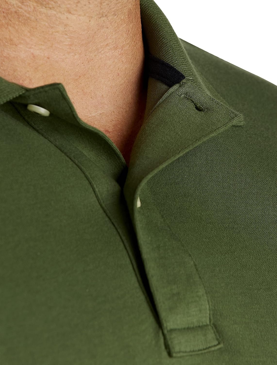 image:imageNautica Mens Classic Fit Short Sleeve Dual Tipped Collar Polo ShirtPine Forest