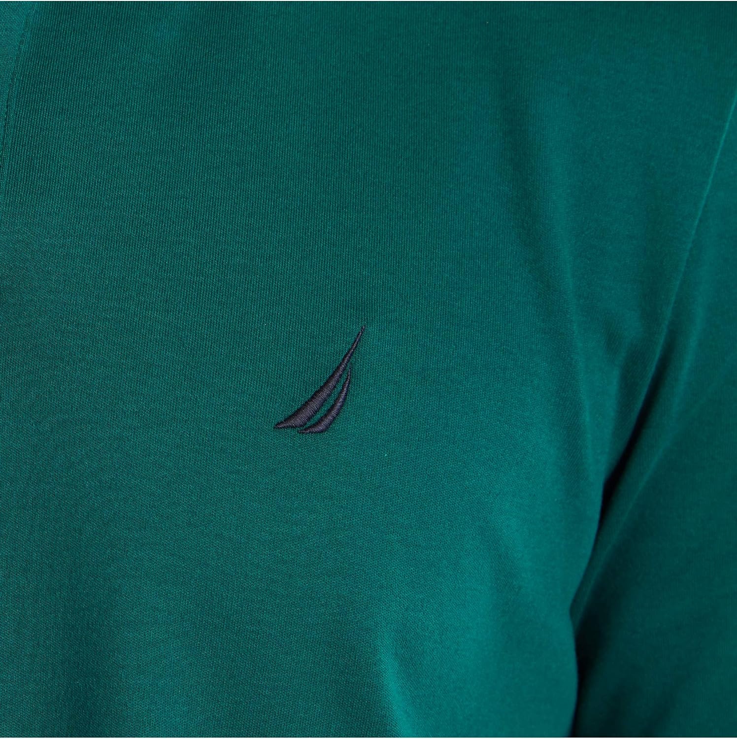 image:imageNautica Mens Classic Fit Short Sleeve Dual Tipped Collar Polo ShirtTidal Green Solid