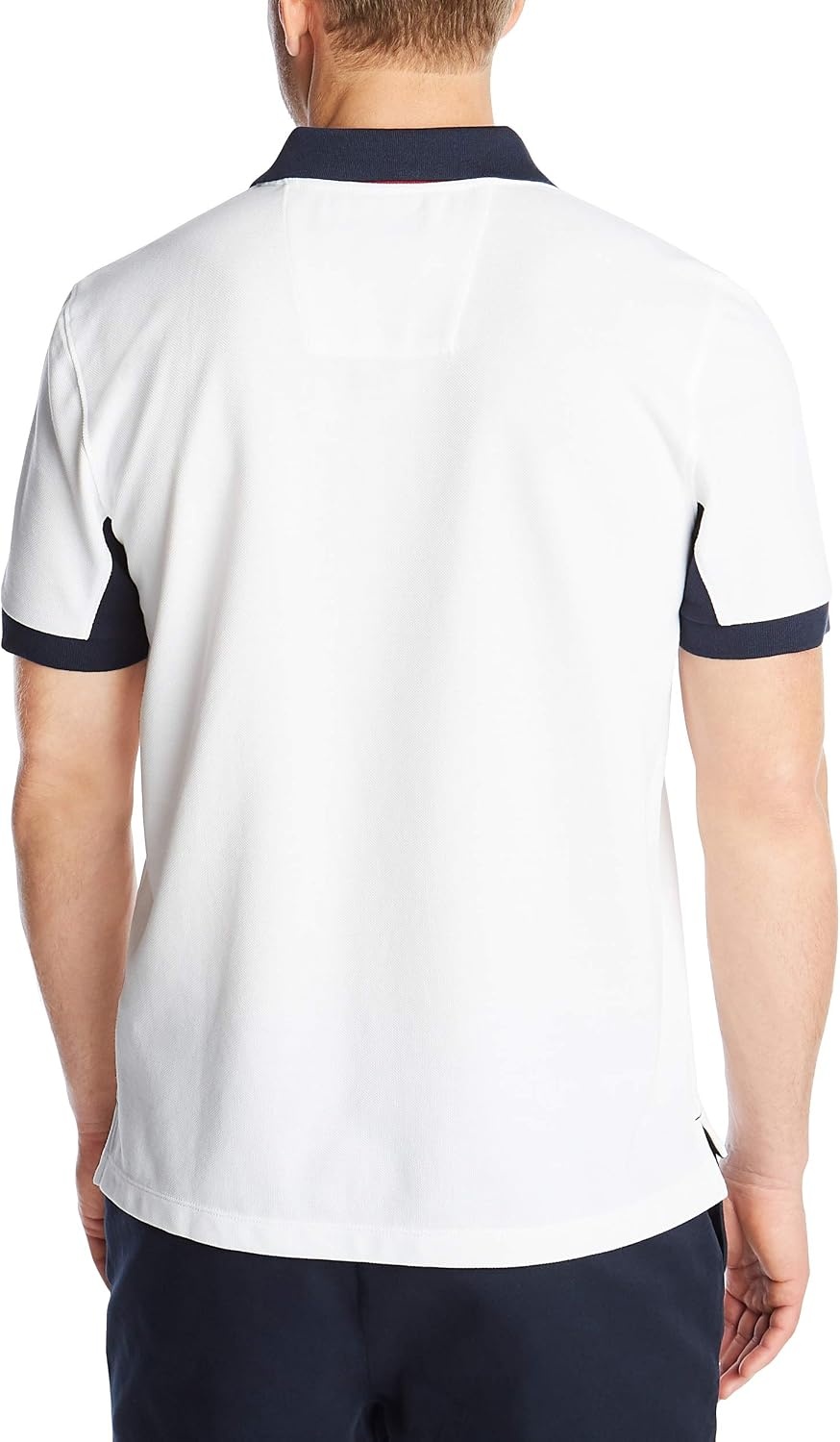 image:imageNautica Mens Classic Fit Short Sleeve Performance Pique Polo ShirtBright White