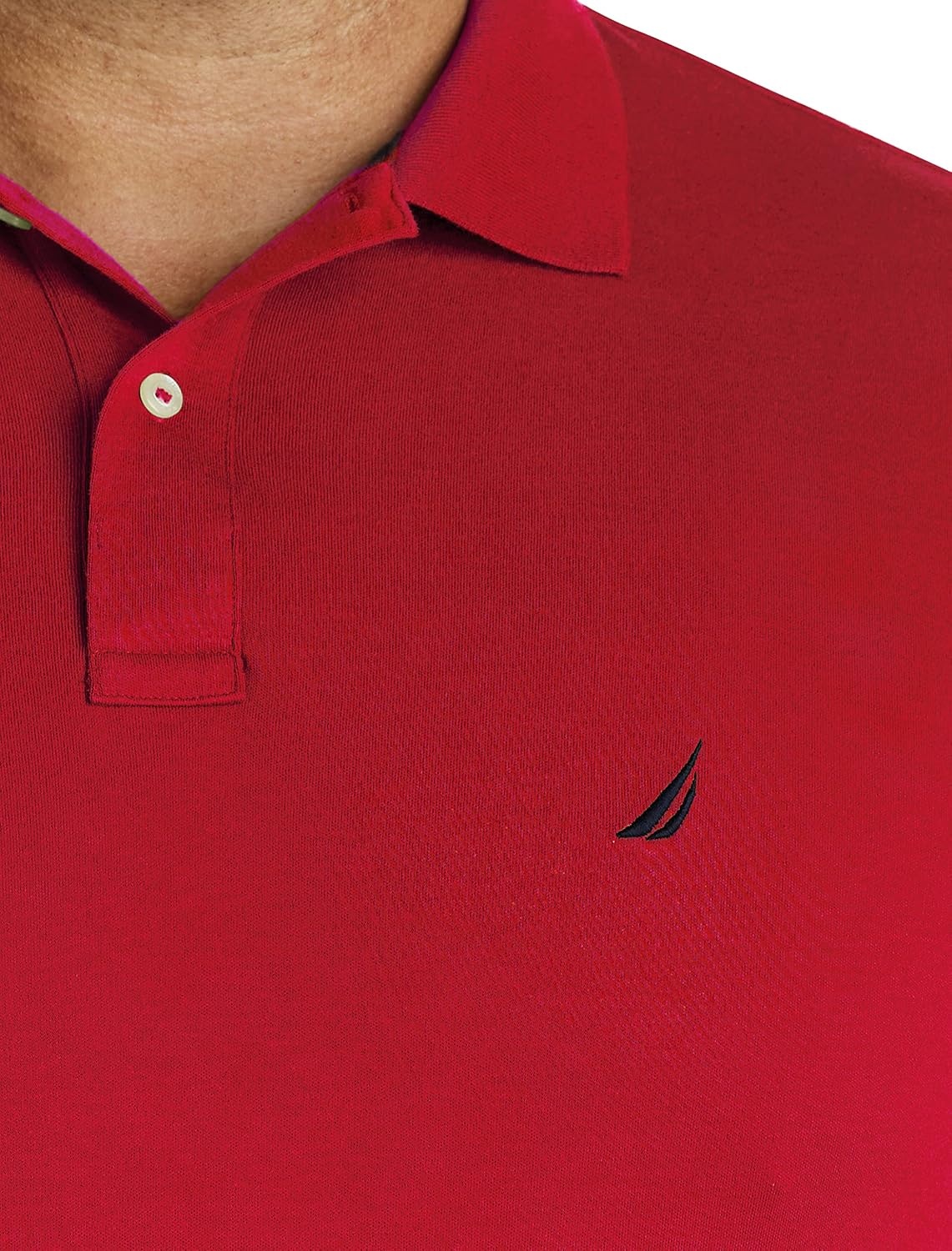 image:imageNautica Mens Classic Fit Short Sleeve Solid Soft Cotton Polo ShirtNautica Red