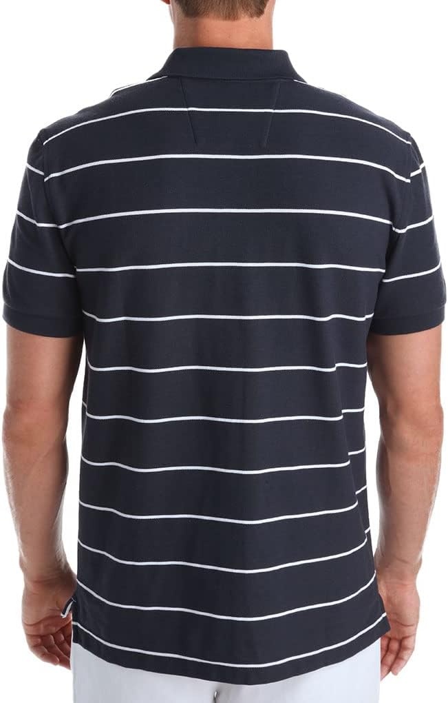 image:imageNautica Mens Classic Short Sleeve Striped Polo T ShirtBright White