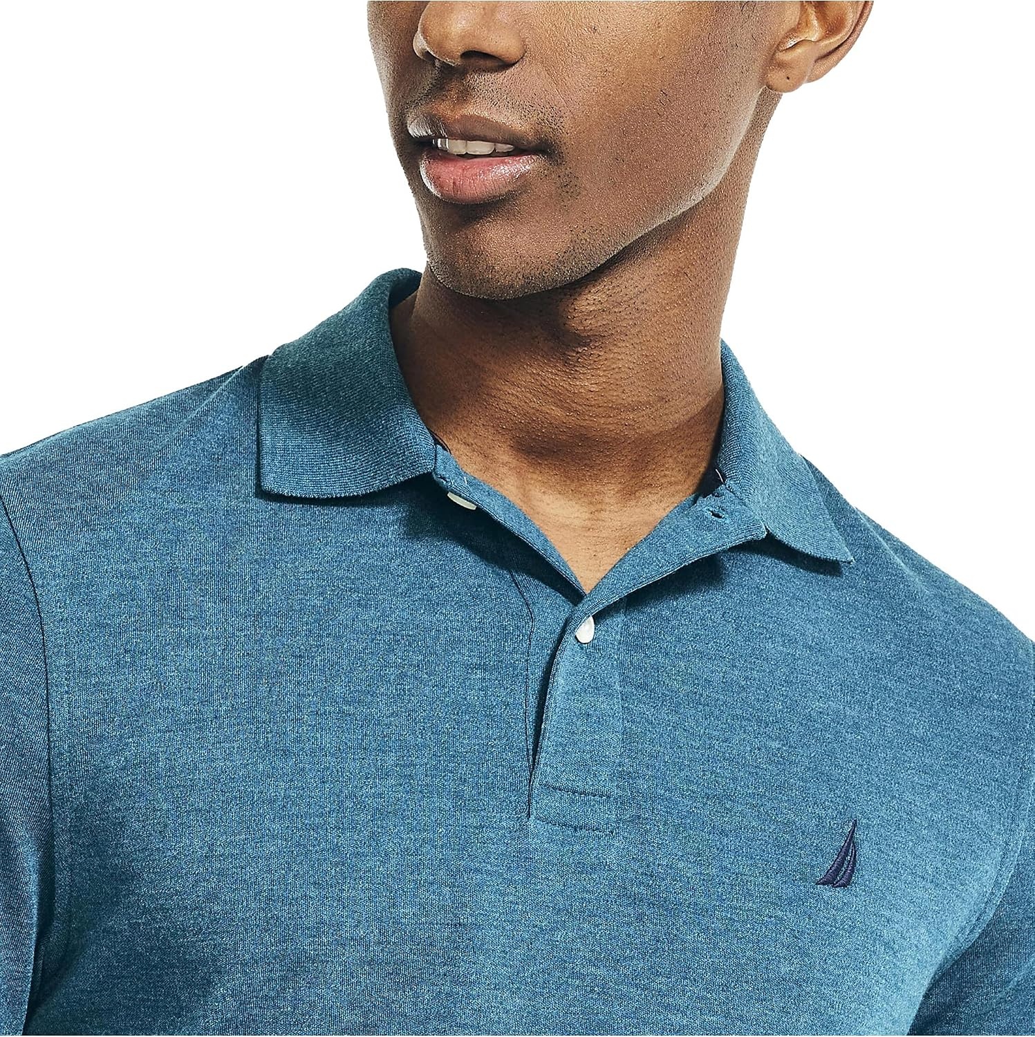 image:imageNautica Mens Interlock PoloBlue Coral Heather