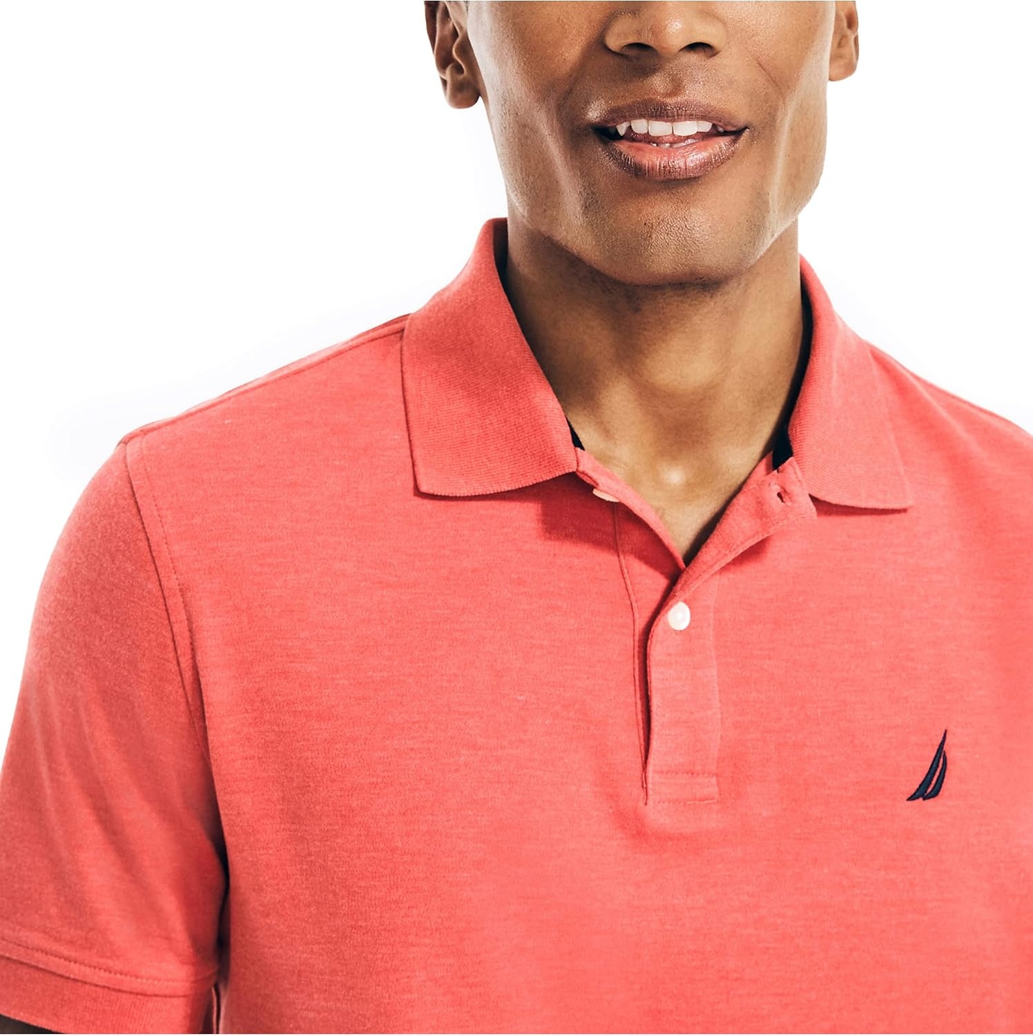 image:imageNautica Mens Interlock PoloSail Red Heather
