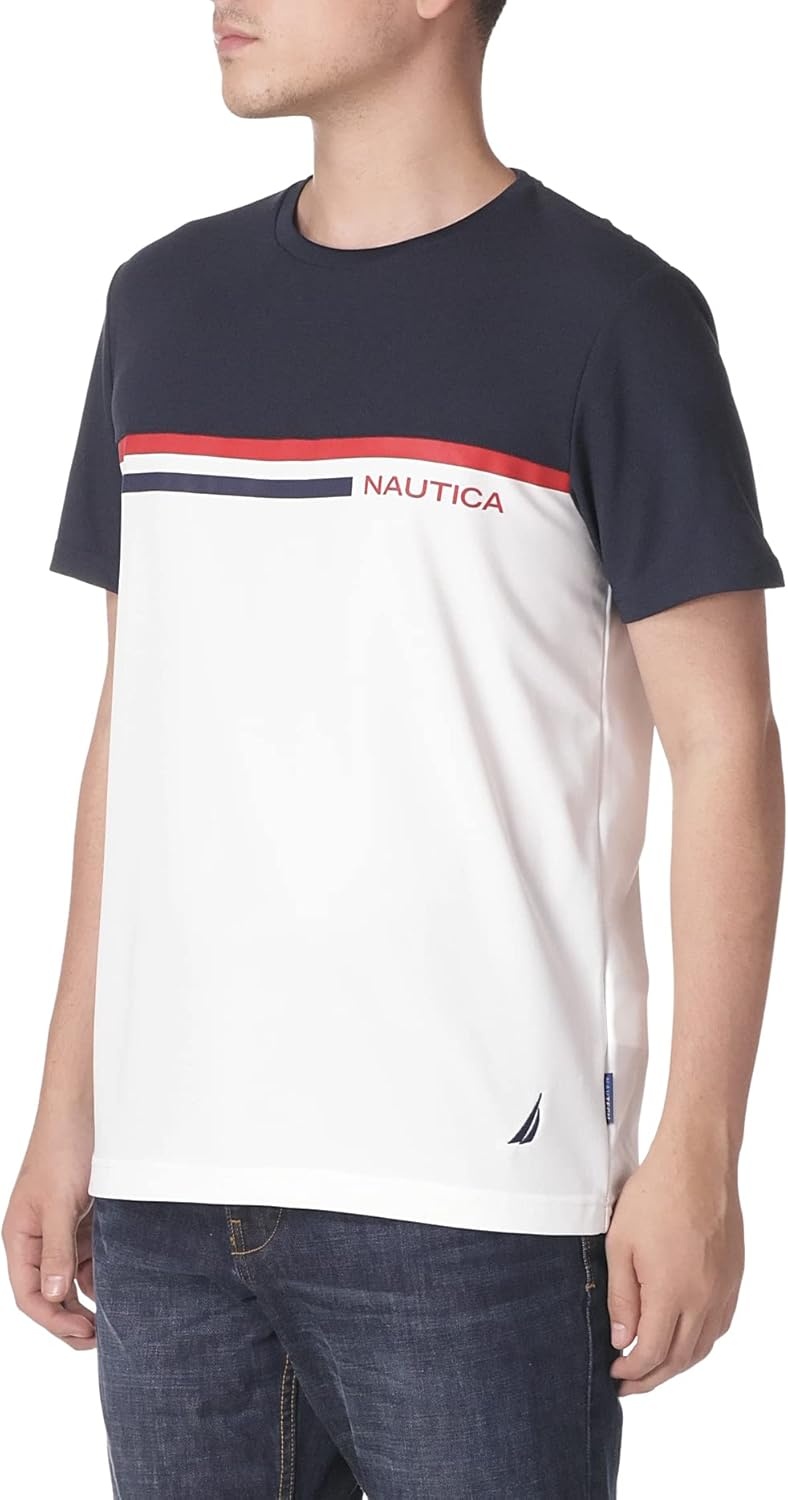 image:imageNautica Mens Nautica Mens Navtech Colorblock TeeNavy