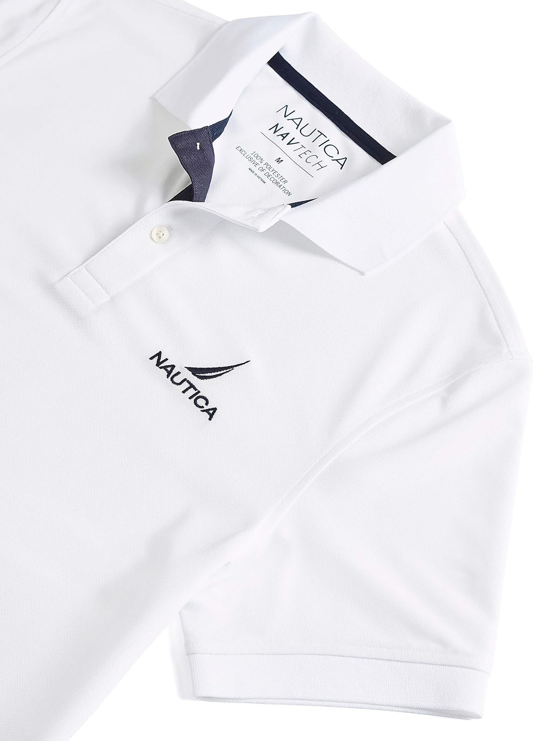 image:imageNautica Mens Nautica Mens Navtech Stripe Collar PoloBright White