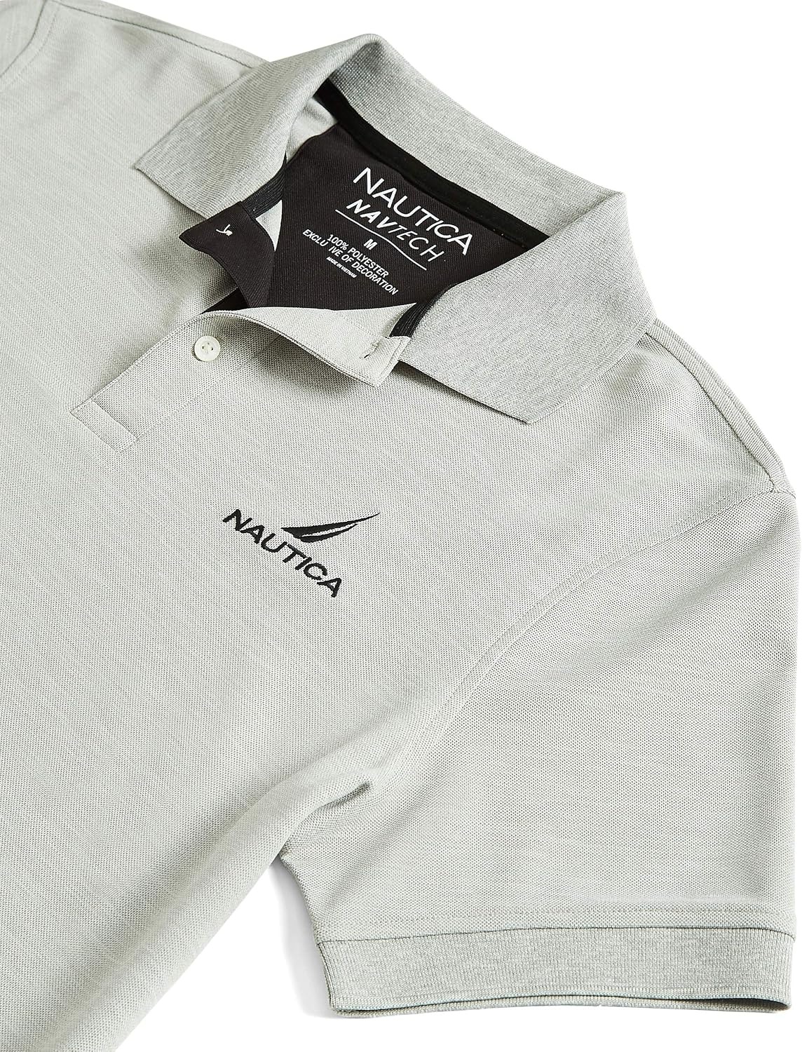 image:imageNautica Mens Nautica Mens Navtech Stripe Collar PoloGrey Heather