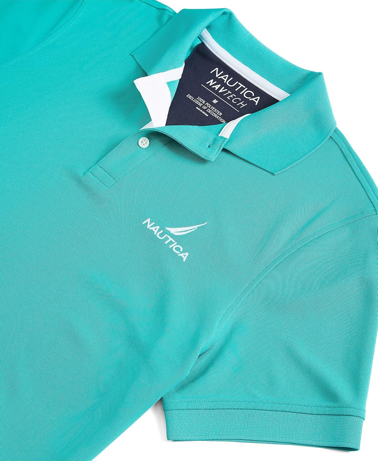image:imageNautica Mens Nautica Mens Navtech Stripe Collar PoloSpectra Green