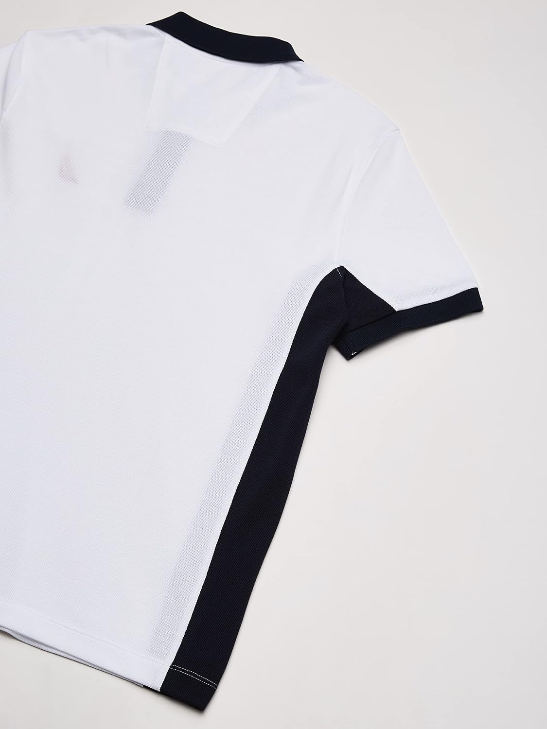 image:imageNautica Mens Short Sleeve Color Block Performance Pique Polo ShirtBright White