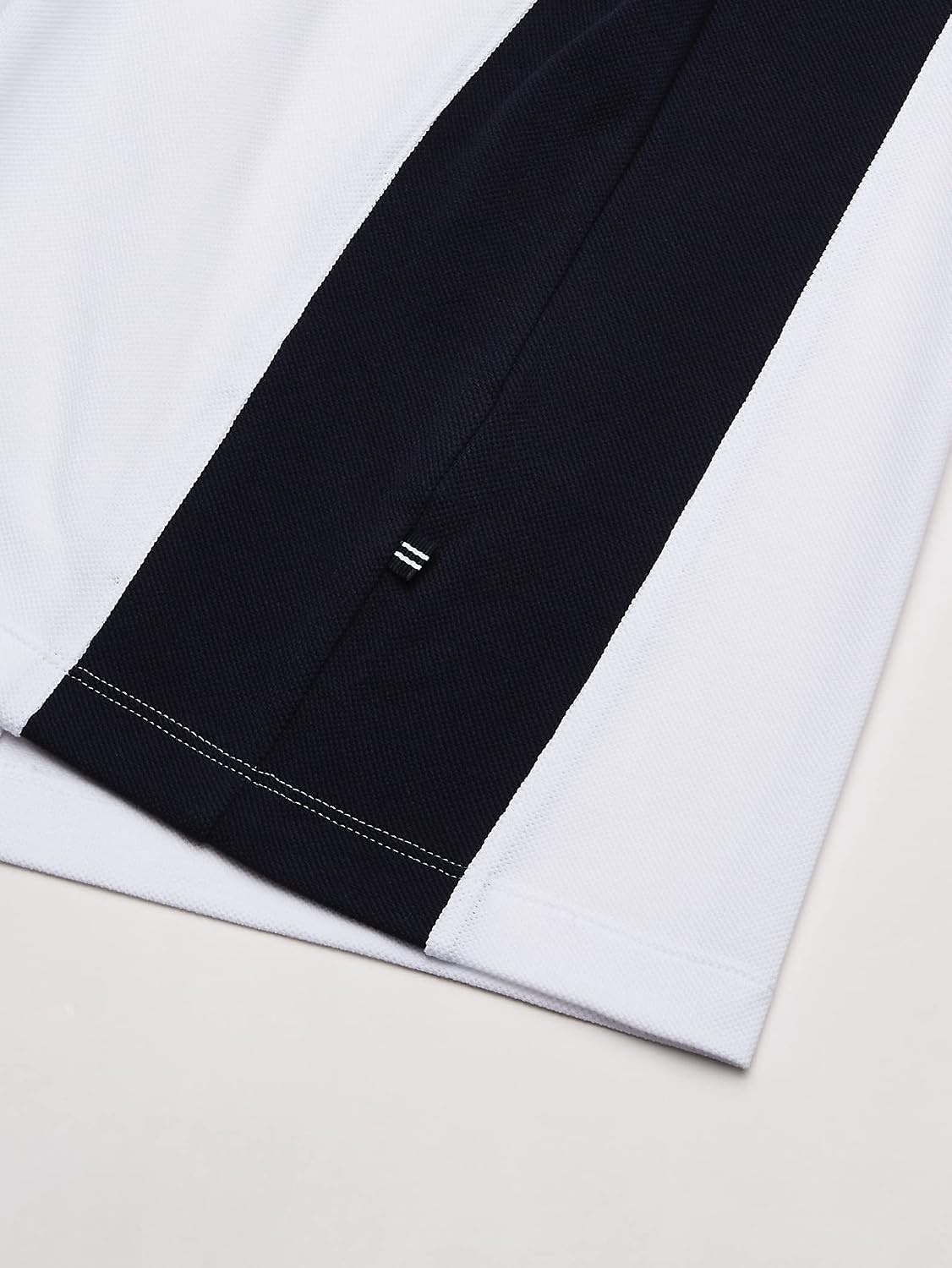 image:imageNautica Mens Short Sleeve Color Block Performance Pique Polo ShirtBright White