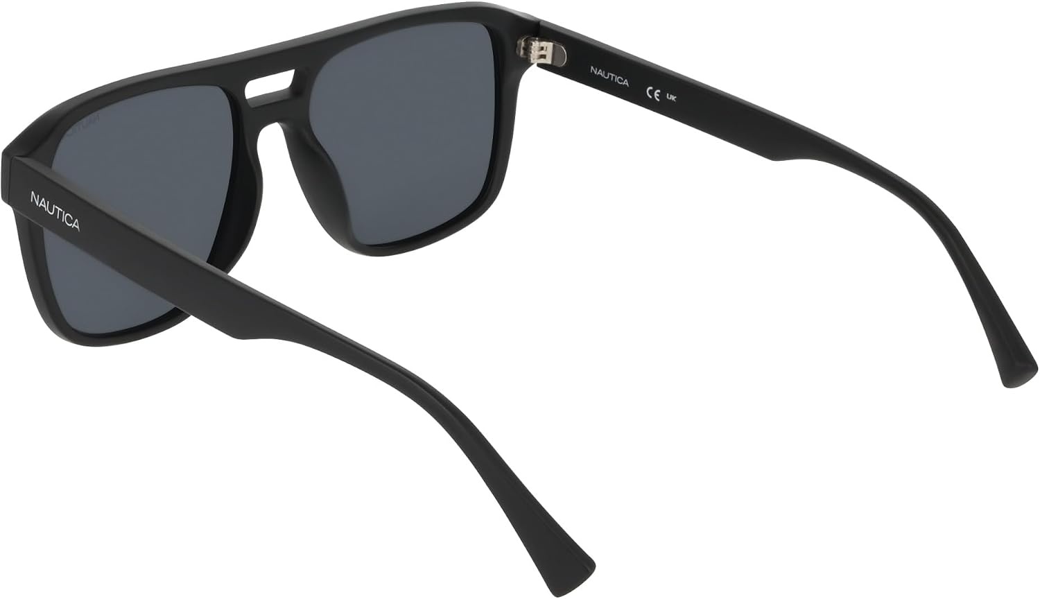 image:imageNautica Mens Sunglasses N918SP Matte Black with Solid Smoke Polarized Lens