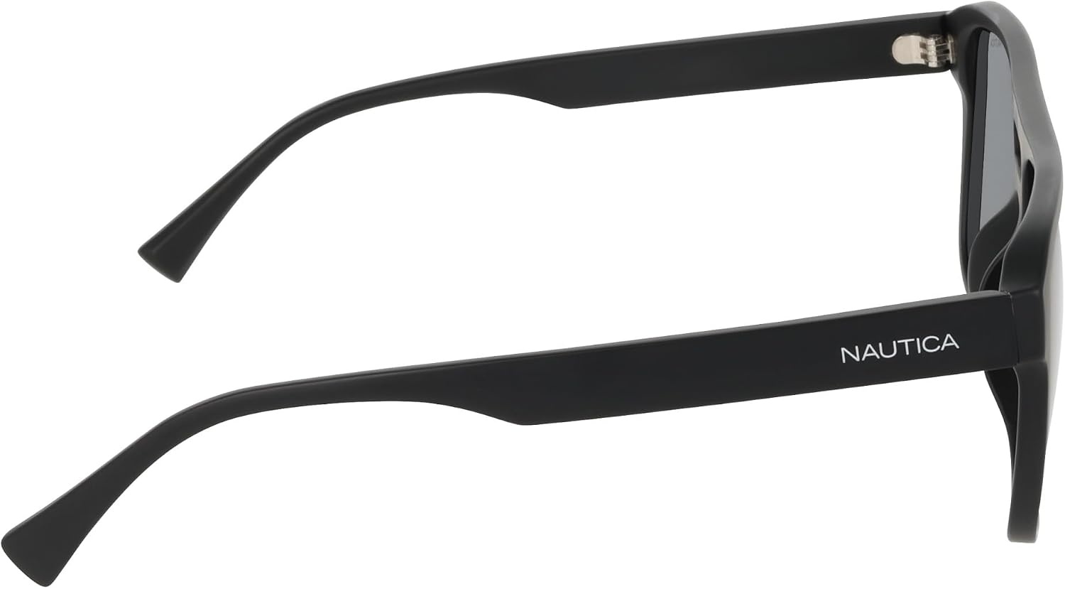image:imageNautica Mens Sunglasses N918SP Matte Black with Solid Smoke Polarized Lens