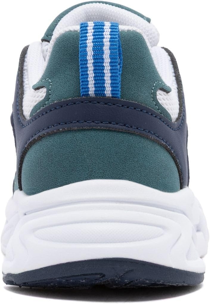 image:imageNautica Toddler Boys amp Girls Athletic Running Sneakers Lightweight Breathable Mesh Tennis Shoes with Bungee Laces Comfortable Walking amp School FootwearNavy Teal Orange