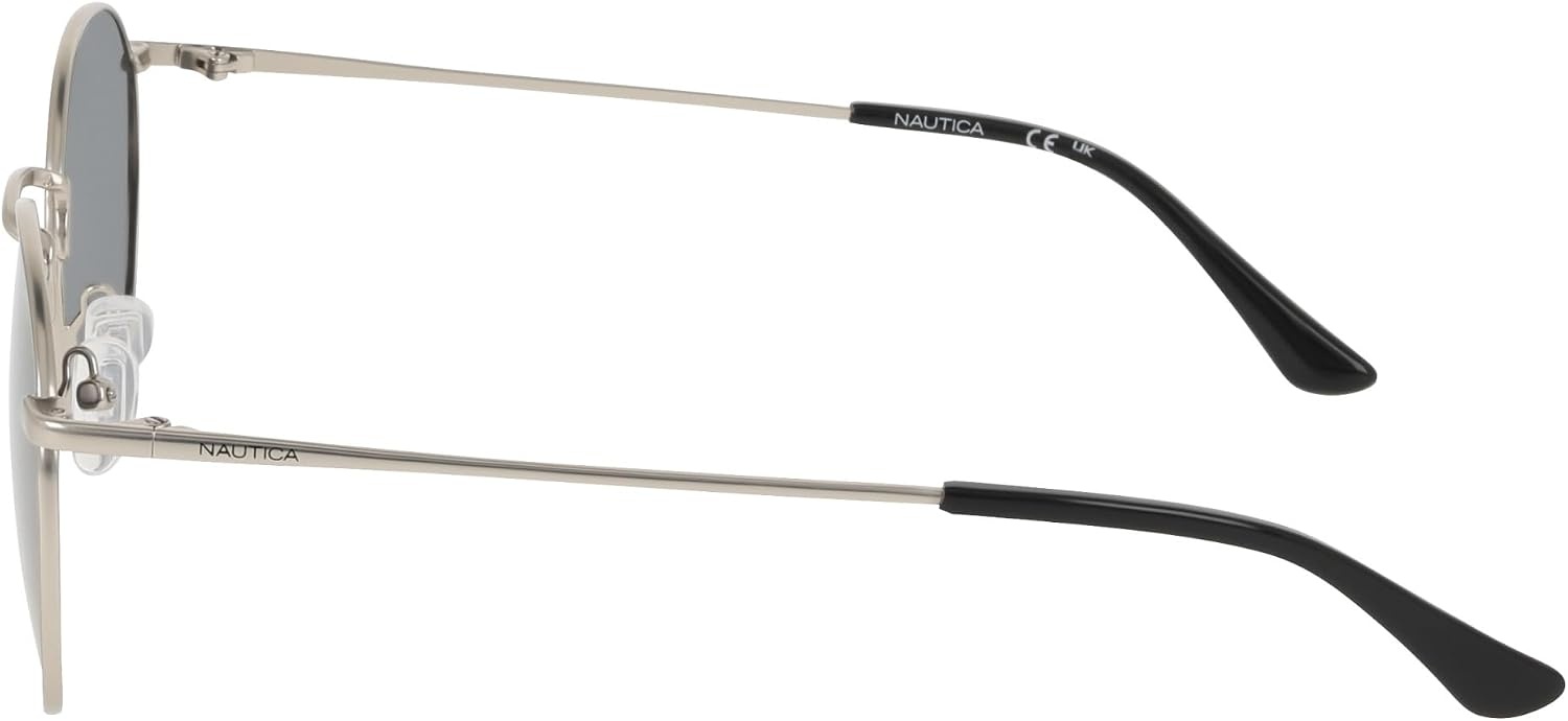 image:imageNautica Unisex N110sp Round SunglassesMatte Silver