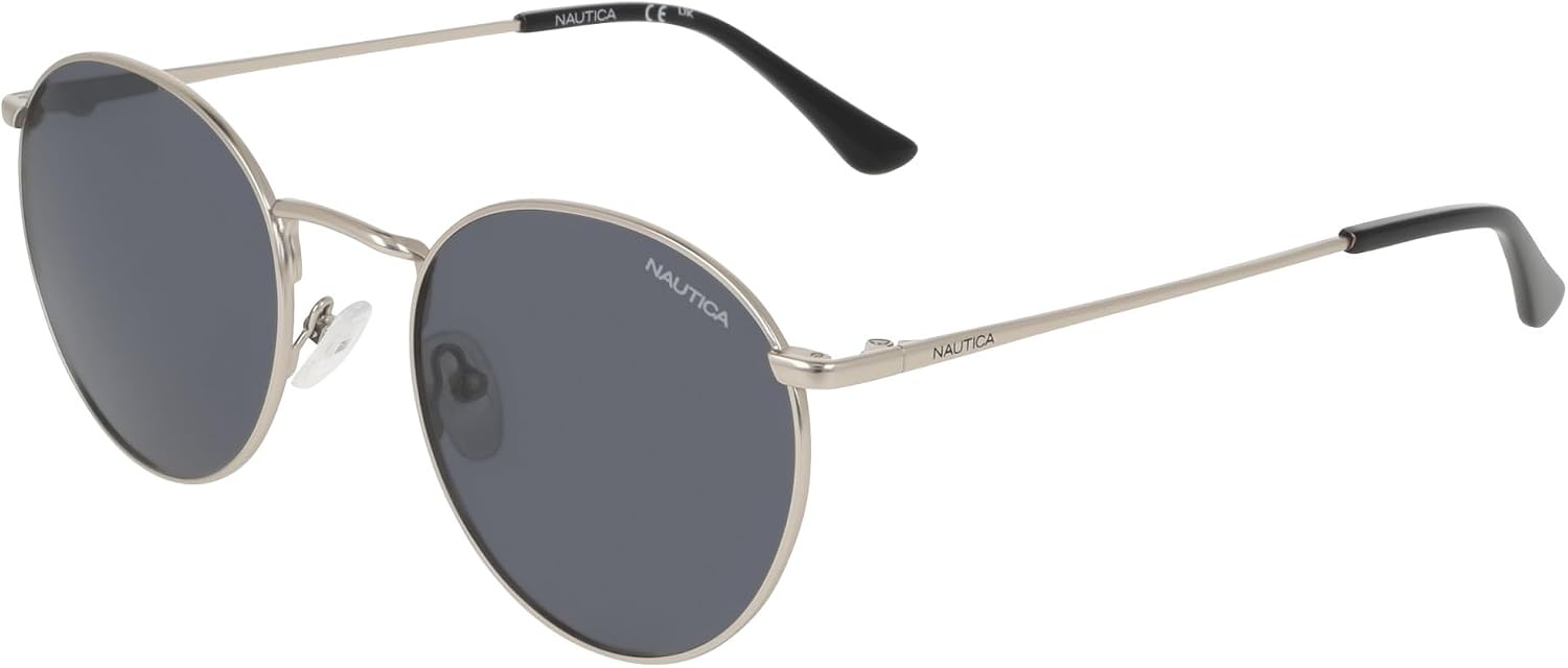 image:imageNautica Unisex N110sp Round SunglassesMatte Silver