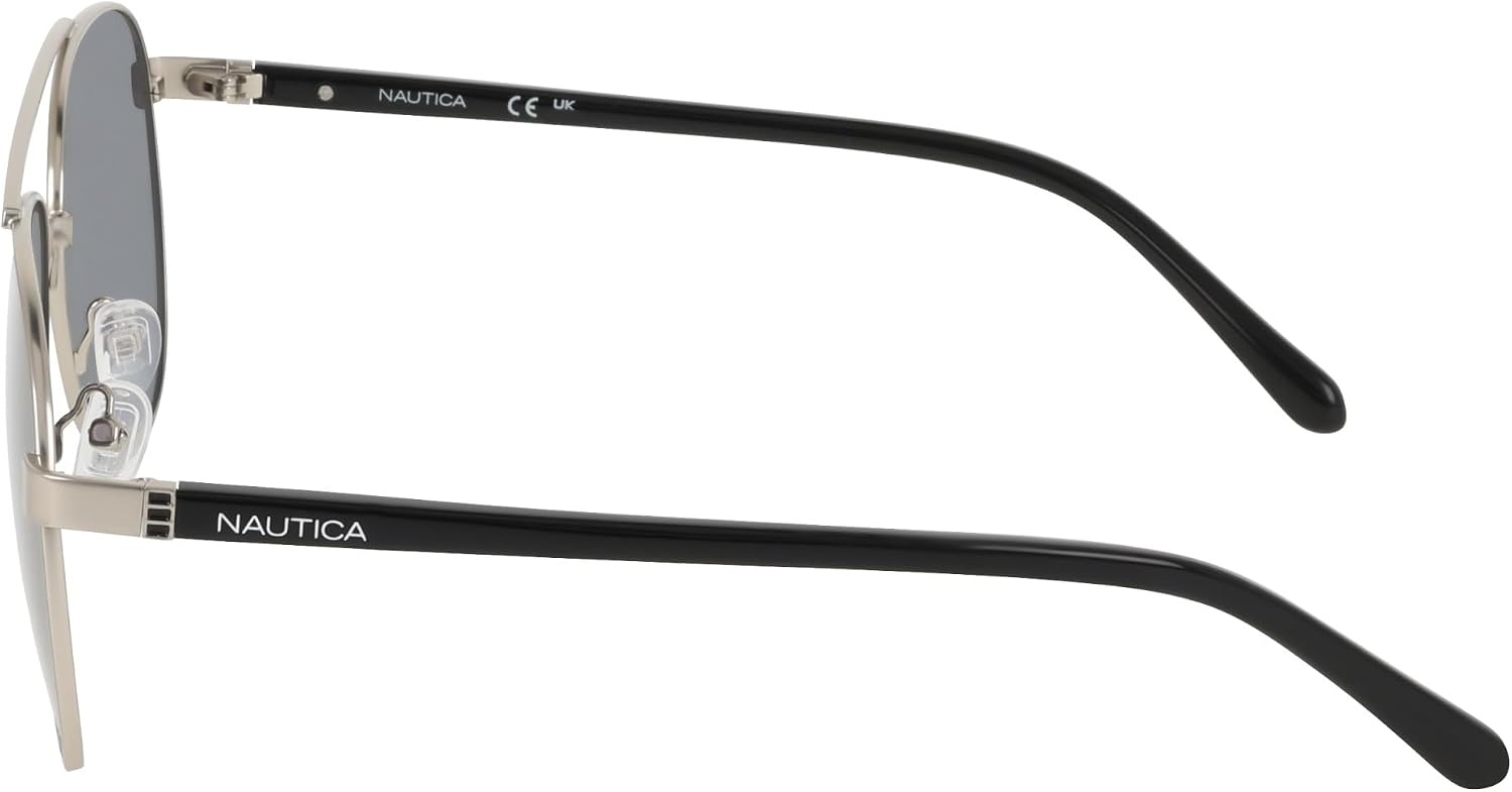image:imageNautica mens N111sp Pilot SunglassesMatte Silver