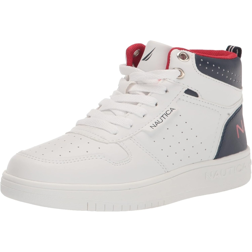 image:imageNautica Kids Boys and Girls High Top Shoe Casual Fashion Basketball Boot Sneakers Big KidLittle Kid Sizes HorizonAmericana