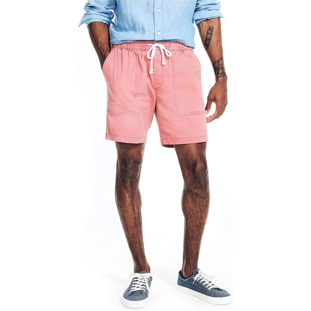 image:imageNautica Mens 7 Pullon Boardwalk ShortMineral Red