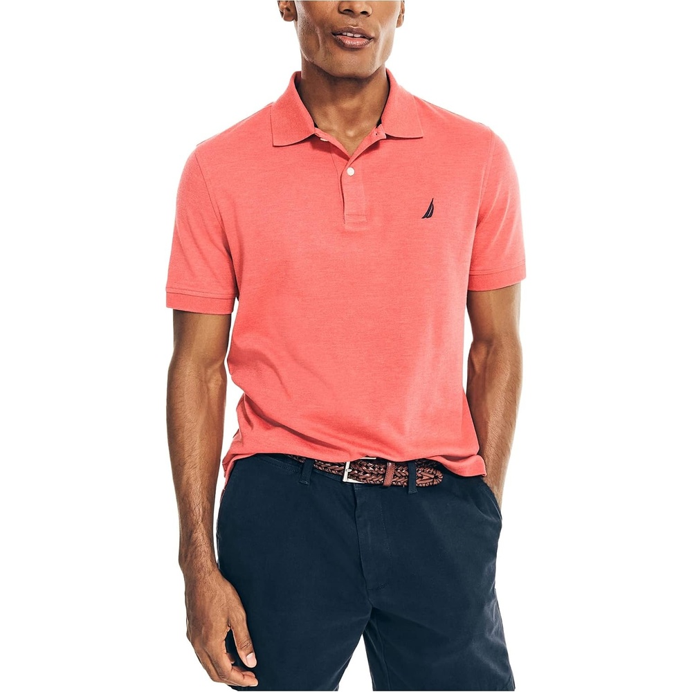 image:imageNautica Mens Interlock PoloSail Red Heather