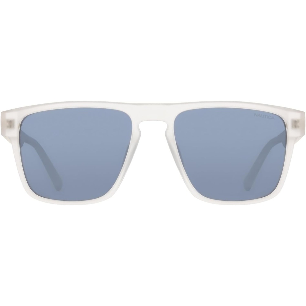 image:imageNautica Mens Sunglasses N920SP Matte Crystal with Polar Solid Blue Lens