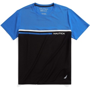 Nautica Men’s Nautica Men’s Navtech Colorblock Tee(Spinner Blue)