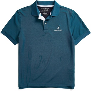 Nautica Men’s Nautica Men’s Navtech Stripe Collar Polo(Blue Coral)