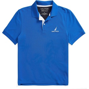 Nautica Men’s Nautica Men’s Navtech Stripe Collar Polo(Spinner Blue)