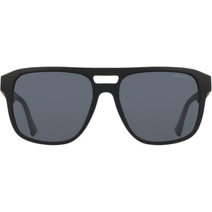 Nautica Men’s Sunglasses N918SP – Matte Black with Solid Smoke Polarized Lens