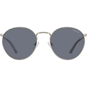 Nautica Unisex N110sp Round Sunglasses(Matte Silver)