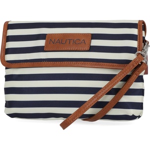 Nautica Women’s Rfid Blocking Mini Crossbody(Indigo/Bone/Sand)