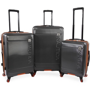 Nautica Roadie 3pc Hardside Luggage Set(Grey/Orange)