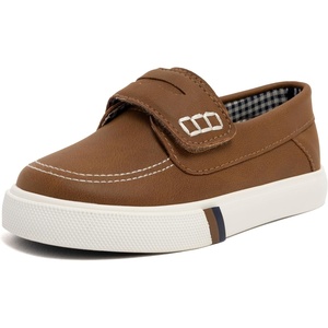 Nautica Kid’s Casual Boat Shoe Loafers – School Shoes for Boys (Toddler/Little Kid/Big Kid)(Light Tan Navy)