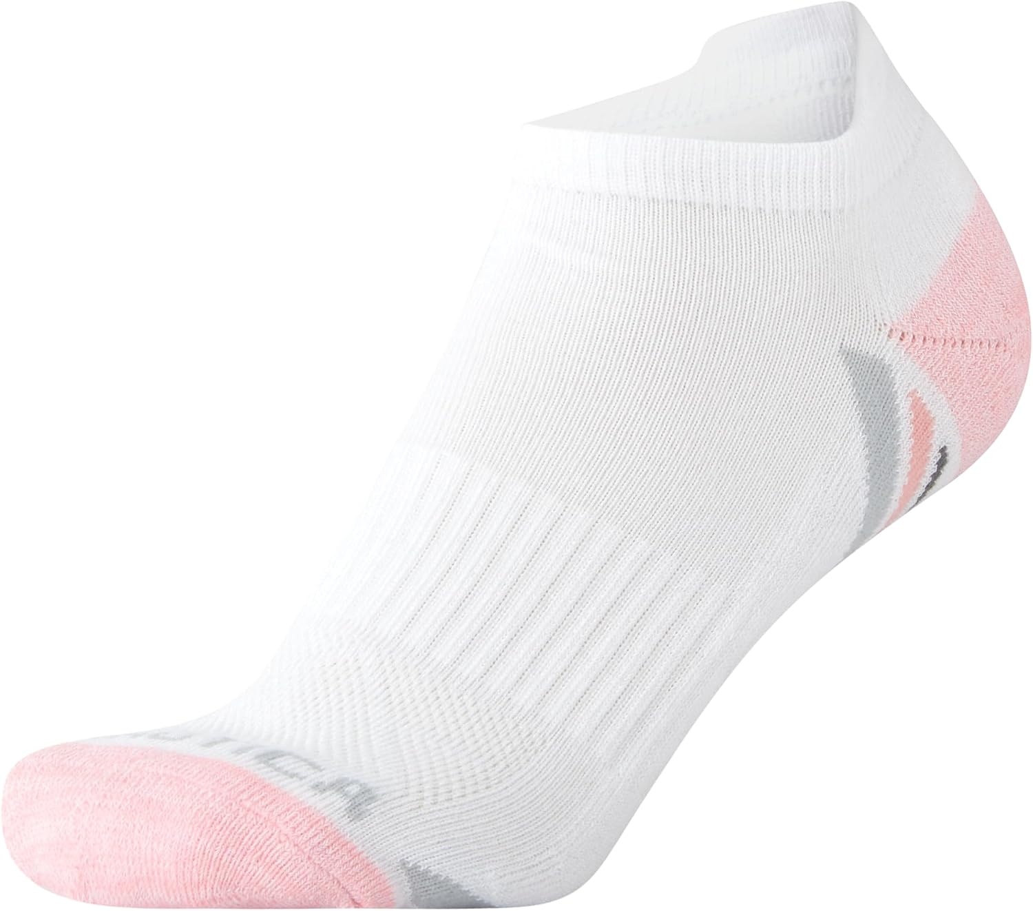 image:imageNautica Womens Ankle Socks 12 Pack Breathable Mesh Cushioned Low Cut Socks for Women Gym Athletic Womens Socks 410White Pink