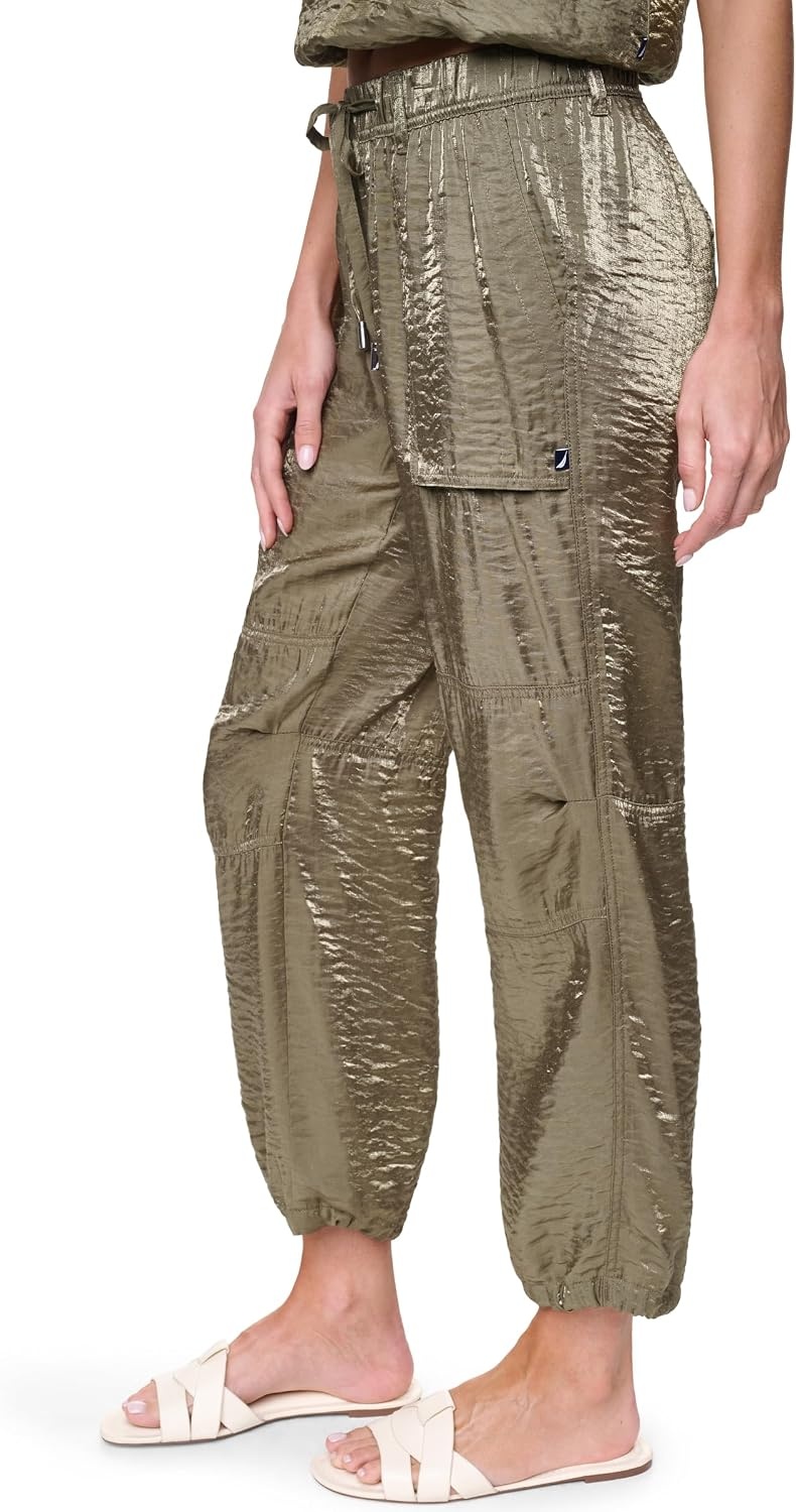 image:imageNautica Womens Cotton Poplin Caspian Utility PantBurnt Olive