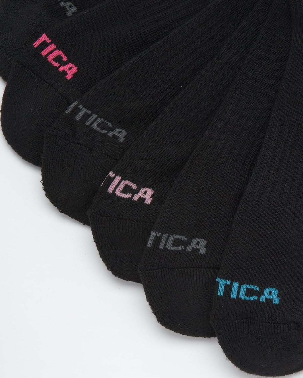 image:imageNautica Womens Quarter Cut Moisture Control Athletic Socks with Cushioned Comfort 12 PackAll Black