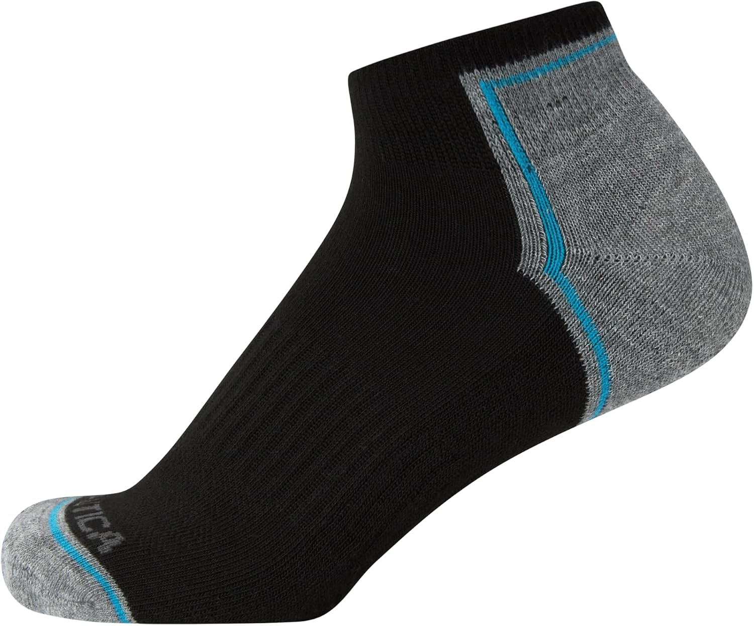 image:imageNautica Womens Quarter Cut Moisture Control Athletic Socks with Cushioned Comfort 12 PackBlack Multi