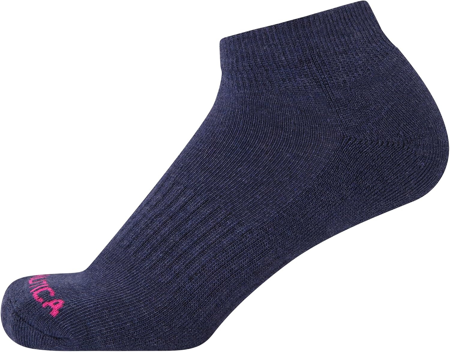 image:imageNautica Womens Quarter Cut Moisture Control Athletic Socks with Cushioned Comfort 12 PackBlue Assorted